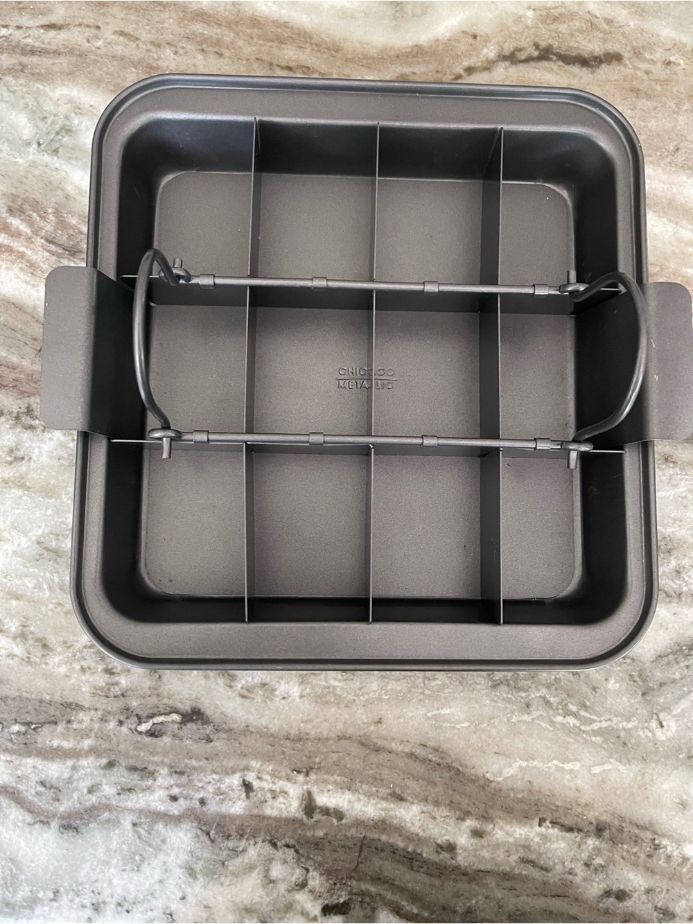 Chicago Metallic Nonstick Square Brownie & Bar Divider Pan